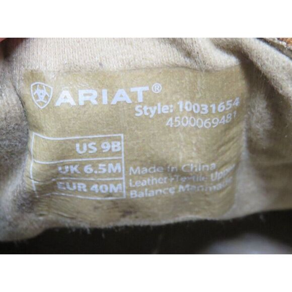 Ariat Womens US 9 B Cruiser Saddle Leather Fabric Western Floral Slip Ons Shoes - Picture 8 of 9